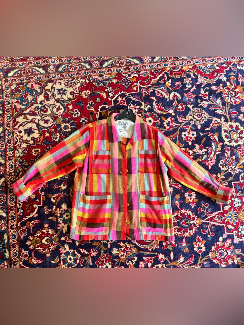 Ace&Jig Janie Jacket Unity Women's Multicolor Plaid Button-Up Size Medium - Picture 4 of 7